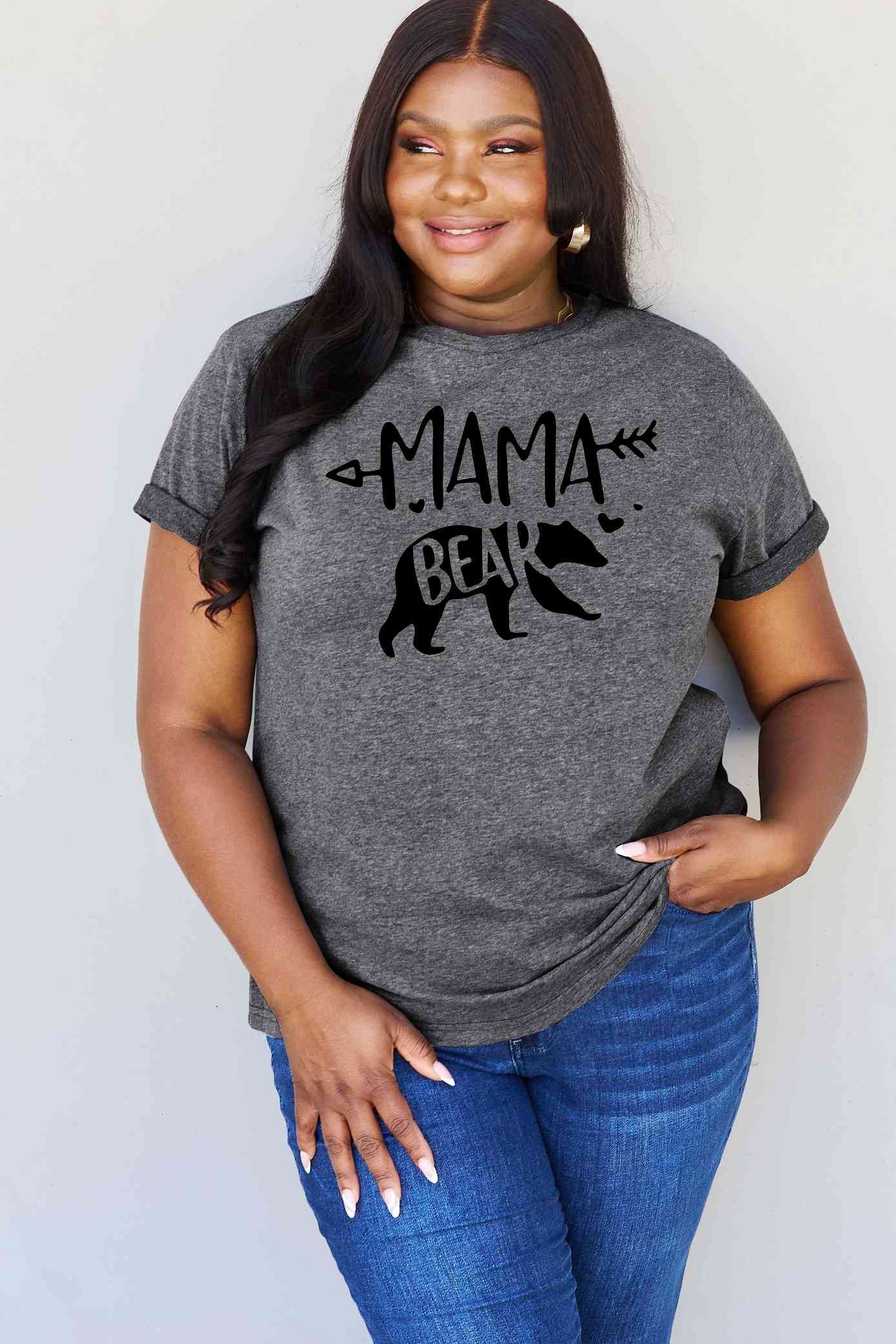 swvws Simply Love Full Size MAMA BEAR Graphic Cotton T-Shirt