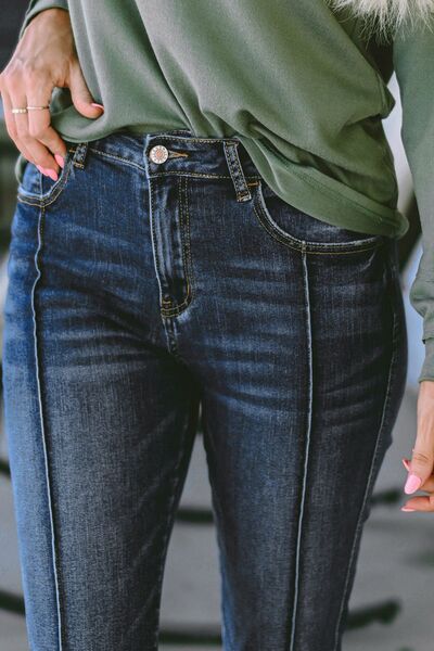 swvws Slim Cropped Jeans with Pockets