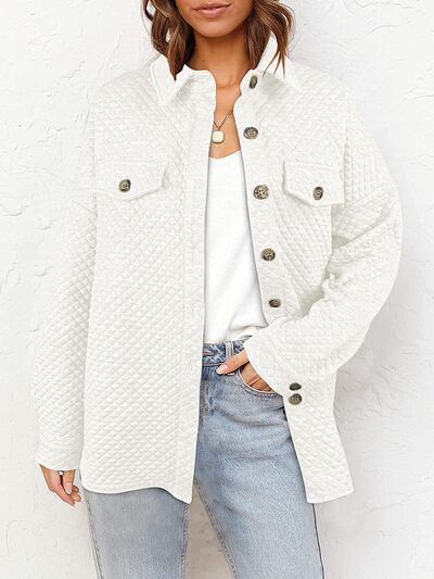 swvws Button Up Dropped Shoulder Jacket