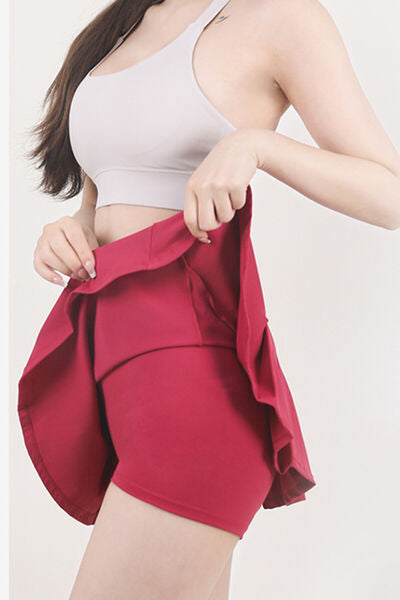 swvws High Waist Pleated Active Skirt