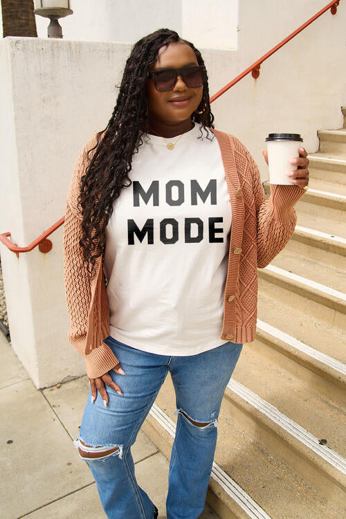 swvws Simply Love Full Size MOM MODE Short Sleeve T-Shirt