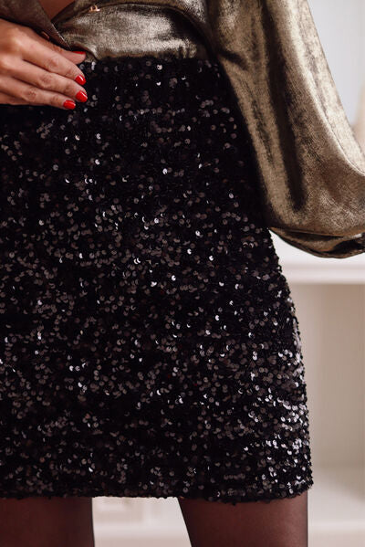 swvws Sequin Mini Skirt