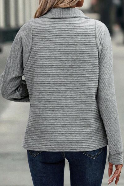 swvws Half Zip Collared Neck Sweatshirt