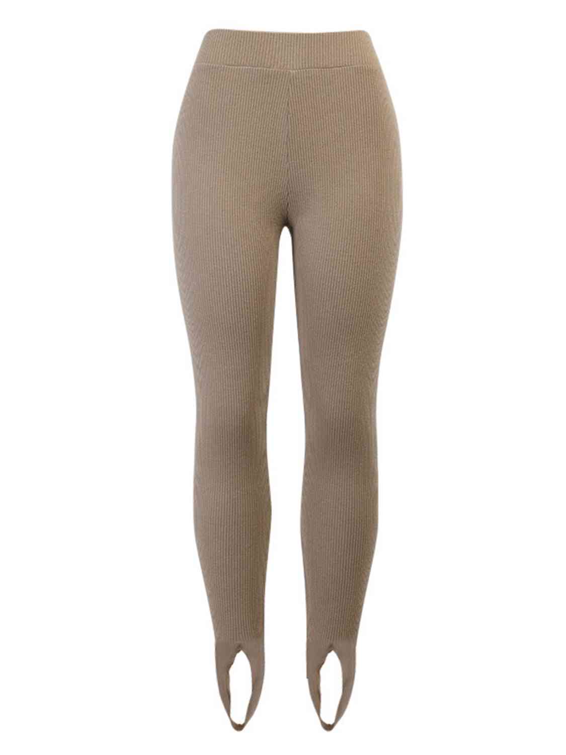 swvws Ribbed Mid Waist Leggings