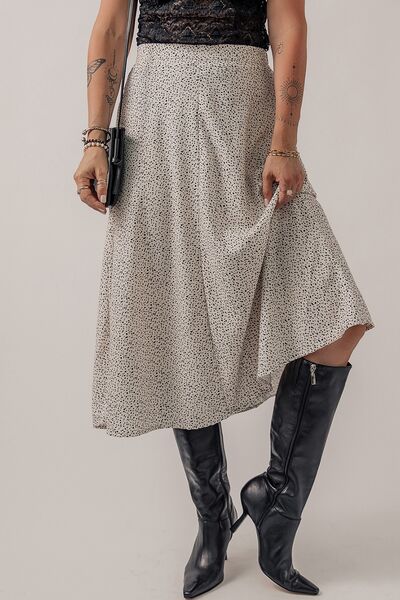 swvws Speckle High Waist Midi Skirt