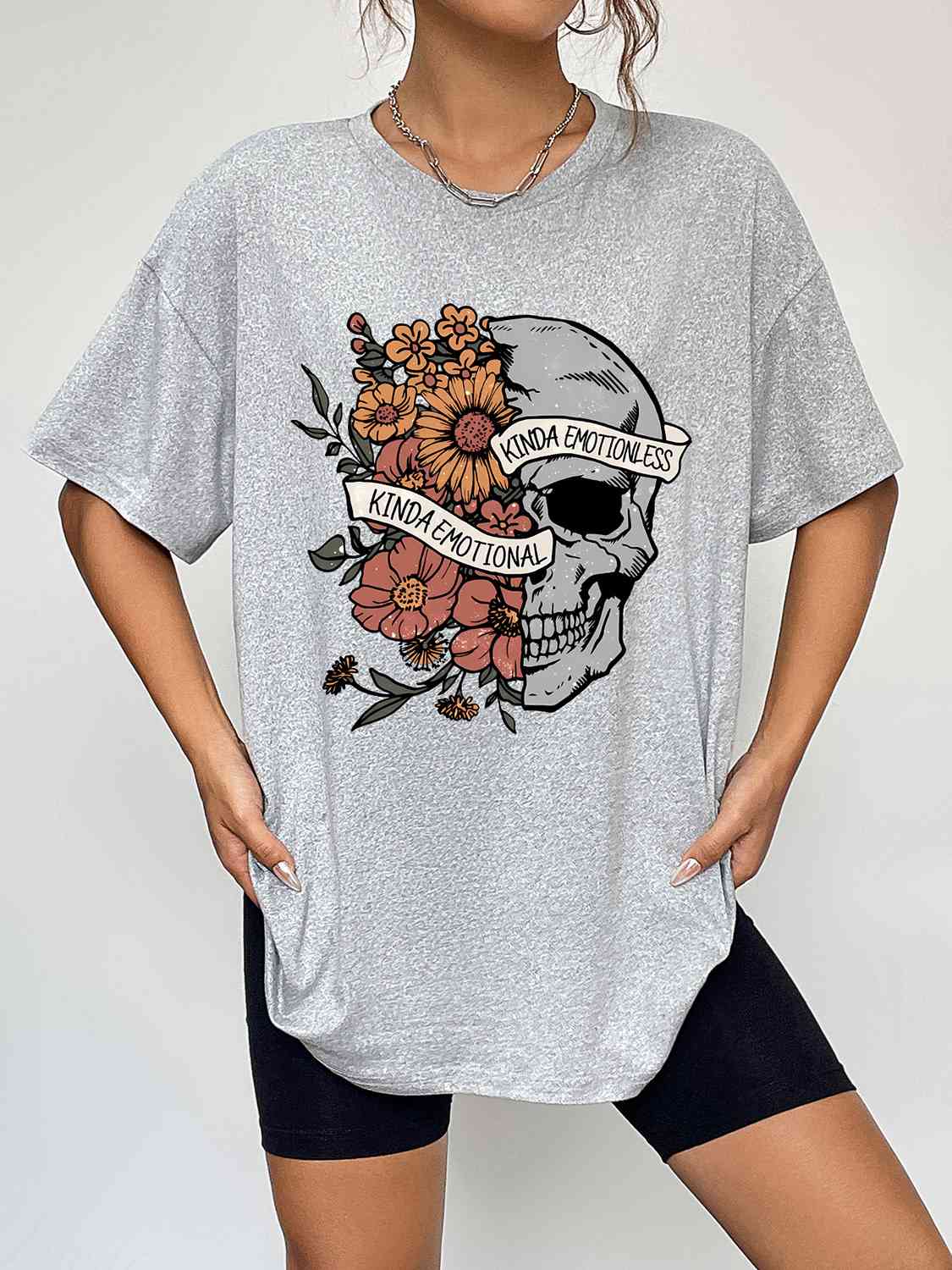 swvws Round Neck Short Sleeve Graphic T-Shirt