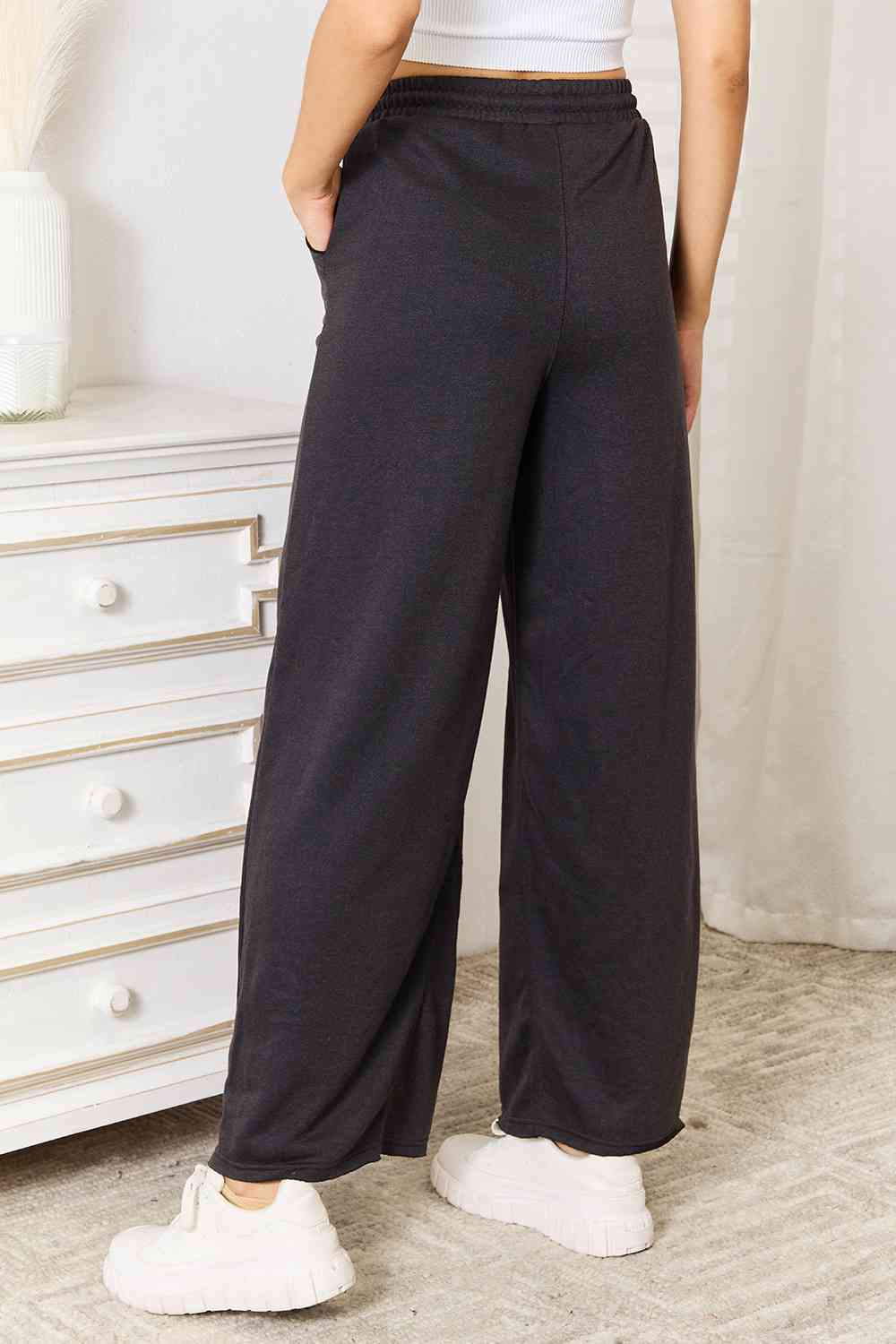 swvws Basic Bae Wide Leg Pocketed Pants