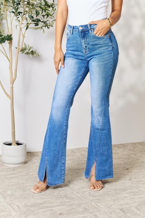 swvws BAYEAS Slit Flare Jeans