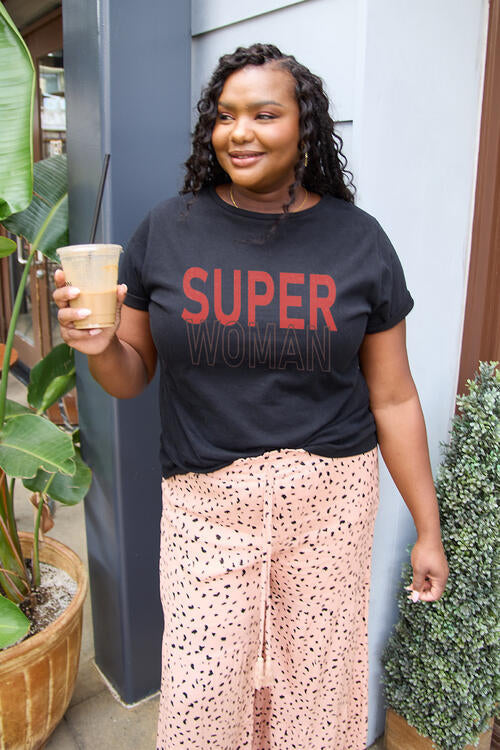 swvws Simply Love Full Size SUPERWOMAN Short Sleeve T-Shirt