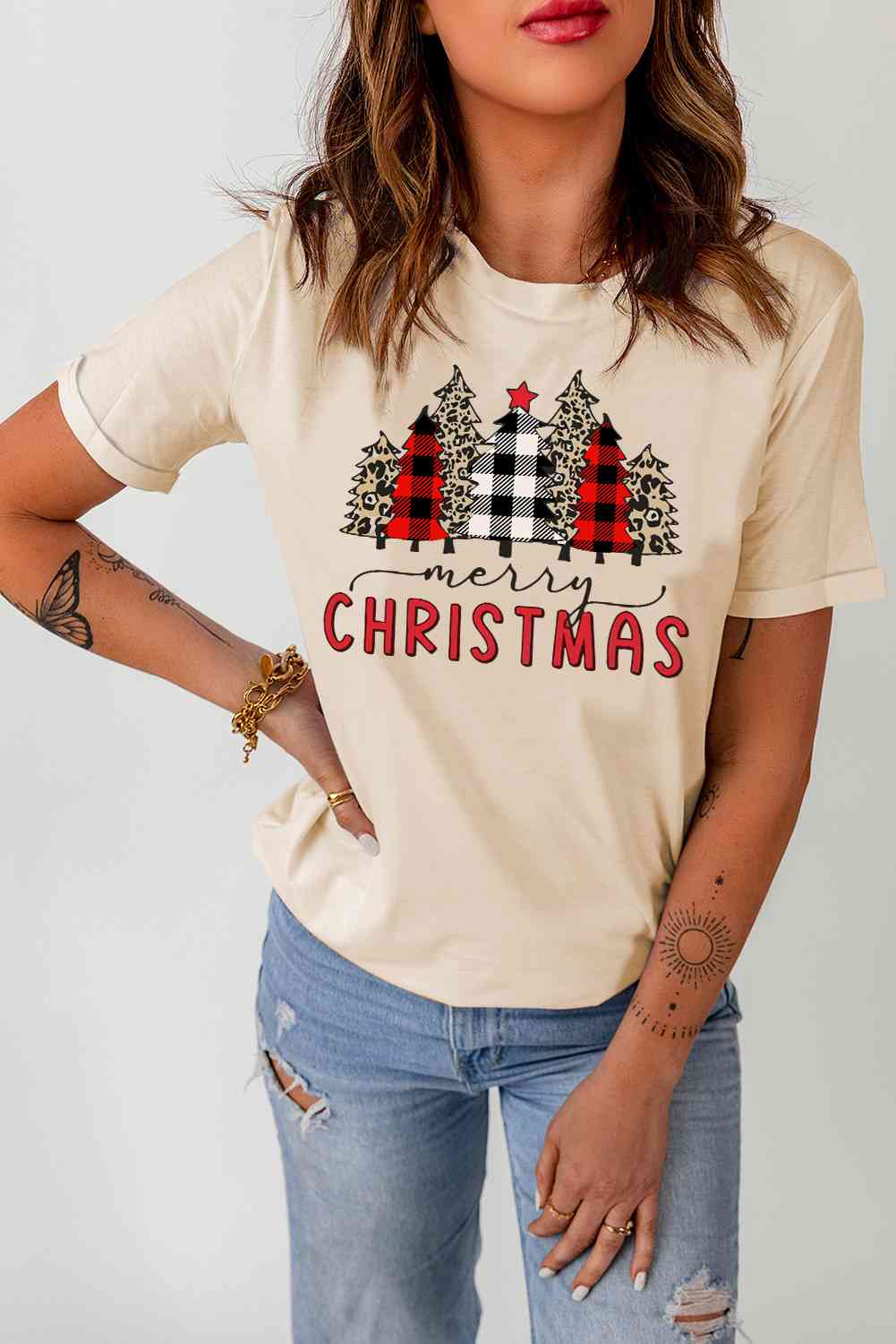 swvws MERRY CHRISTMAS Graphic T-Shirt