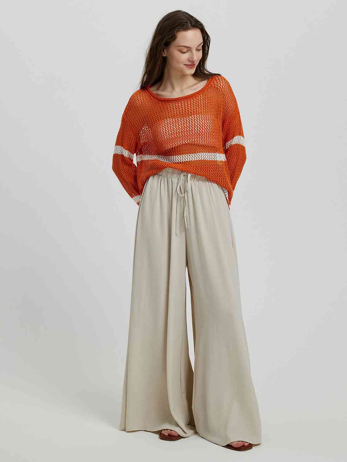 swvws Drawstring Wide Leg Pants