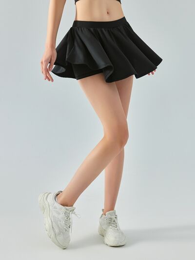 swvws Elastic Waist Mini Active Skirt