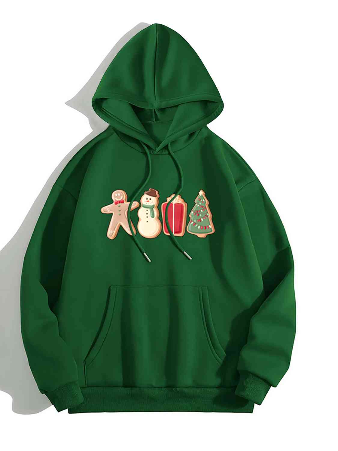 swvws Graphic Drawstring Hoodie with Pocket