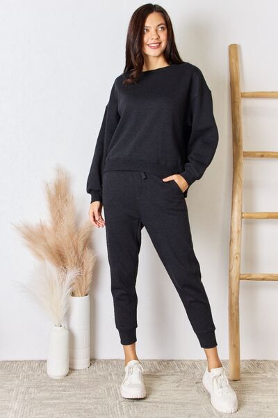 swvws RISEN Soft Knit Drawstring Cropped Joggers