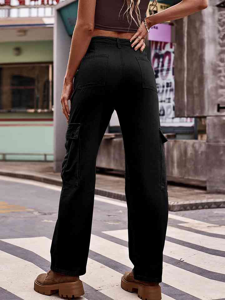 swvws Pocketed Wide Leg Jeans