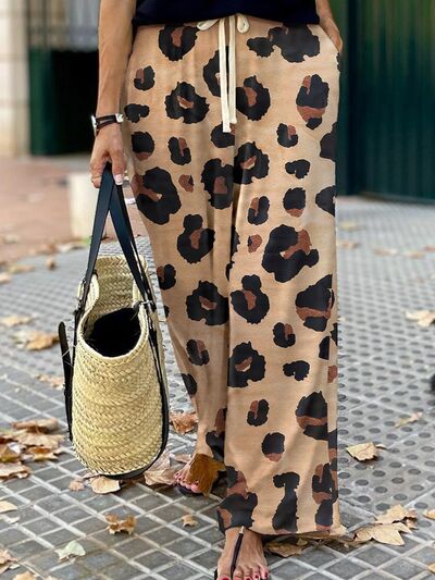 swvws Leopard Wide Leg Pants