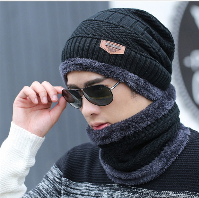 Christmas Gift Winter Hat Skullies Beanies Hats Winter Beanies For Men Women Wool Scarf Caps Balaclava Mask Gorras Bonnet Knitted Hat