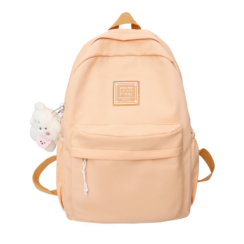 swvws Girl Waterproof Cute Travel Student Bag Lady Kawaii Solid College Backpack Trendy Cool Women Bags Fashion Female Backpack Laptop