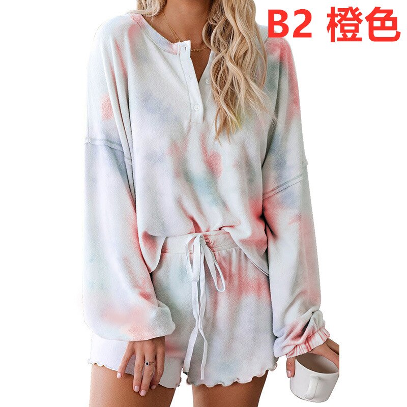 swvws Women Lounge Wear Set Tie Dye Tracksuit Lounge Set Two Piece Set Two Piece Outfits For Women 2 Piece Tie Dye Set