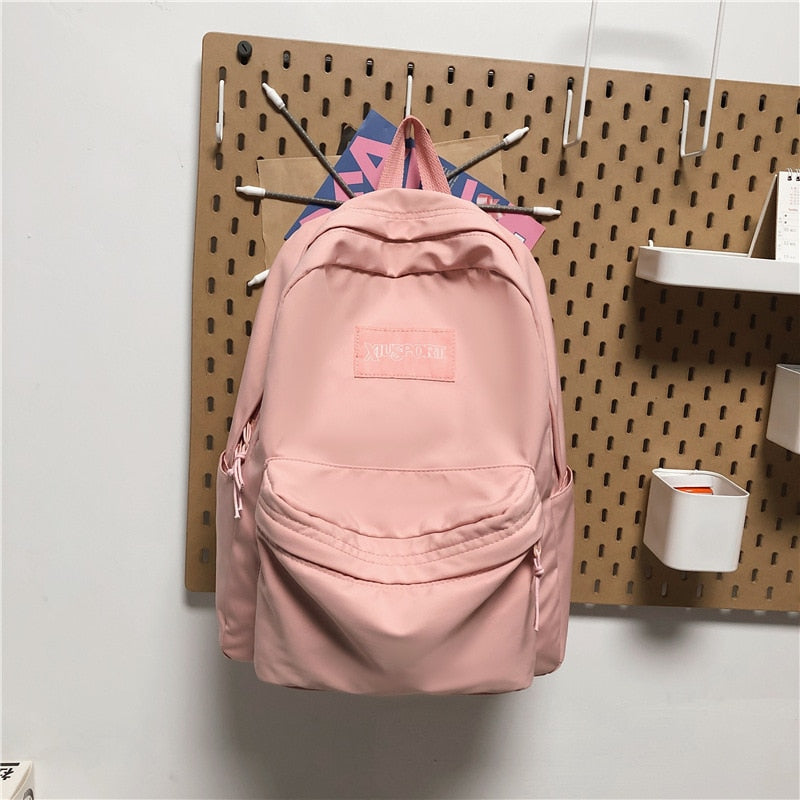 swvws Book Black Ladies Backpacks Kawaii Girl School Nylon Bag Teen College Student Female Backpack Waterproof Cute Women Bags Fashion