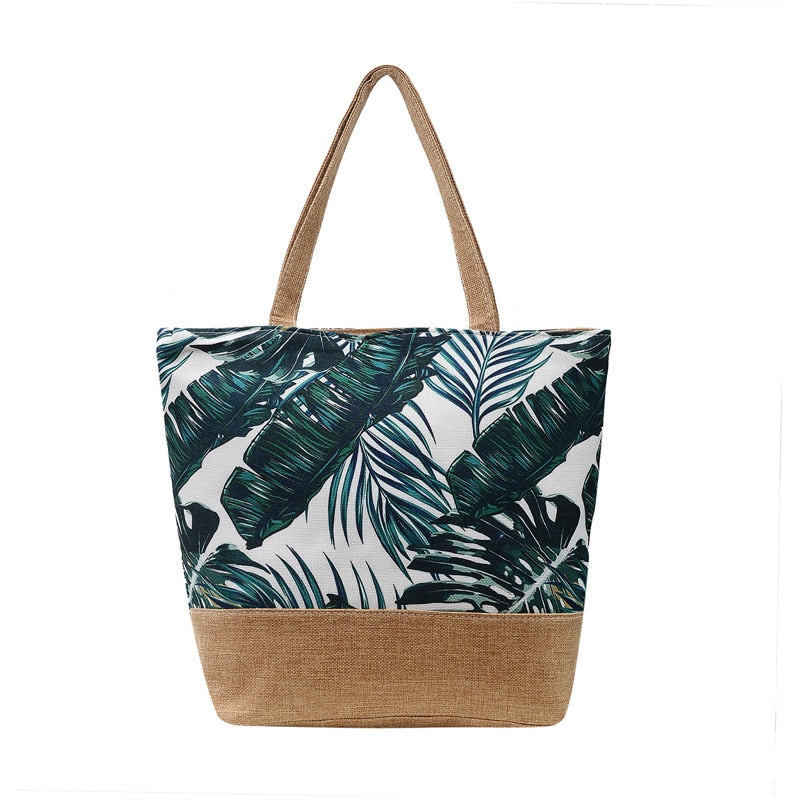 swvws  swvws  Fashion Folding Women Big Size Handbag Tote Ladies Casual Flower Printing Canvas Graffiti Shoulder Bag Beach Bolsa Feminina