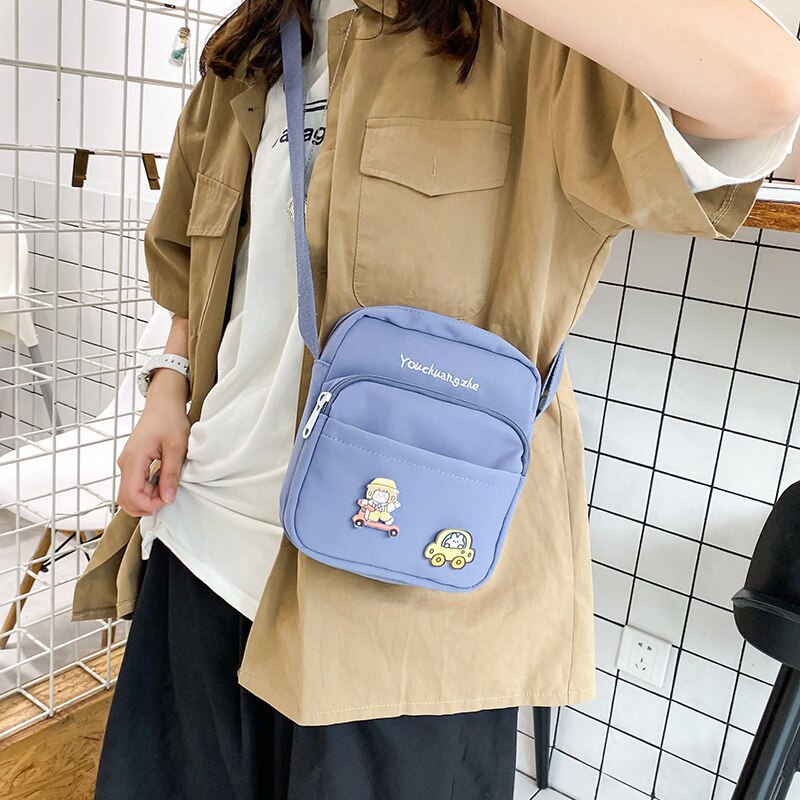 swvws  Kawaii Crossbody Bag Women Small Flap Shoulder Bag For Women New  Fashion Nylon Bag Messenger Bag Bolsa Feminina Women Bag