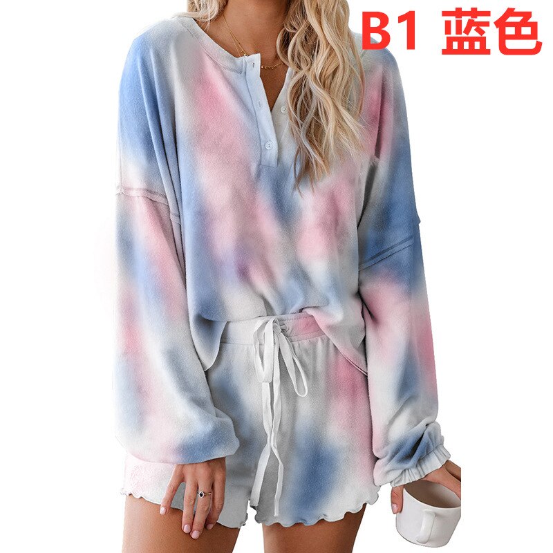 swvws Women Lounge Wear Set Tie Dye Tracksuit Lounge Set Two Piece Set Two Piece Outfits For Women 2 Piece Tie Dye Set