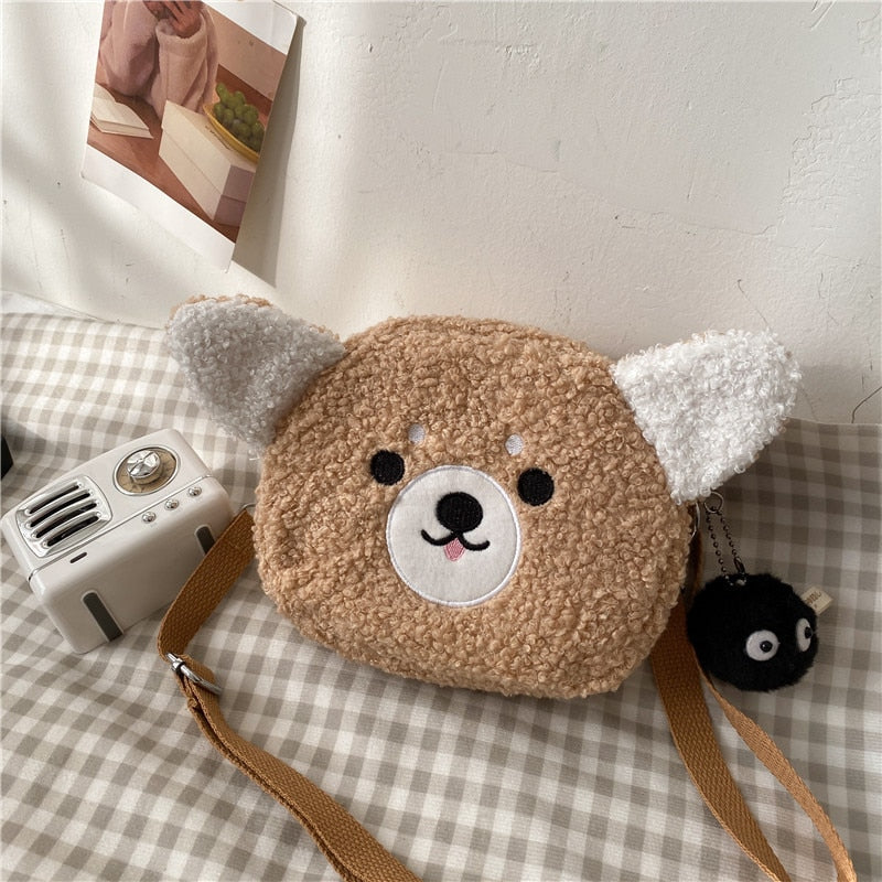 swvws  Japanese Style Kawaii Bag Women Cartoon Plush Shoulder Bag For Women New Crossbody Bag Small Phone&Purse Bag Bolsa Feminina