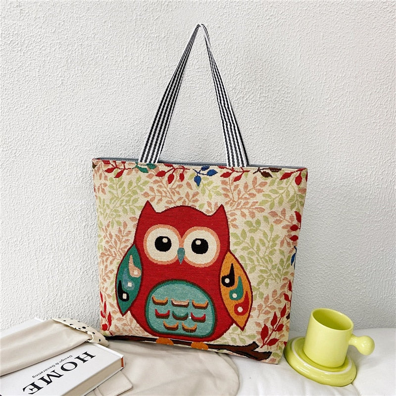 swvws  Fashion Folding Women Big Size Handbag Tote Ladies Casual Flower Printing Canvas Graffiti Shoulder Bag Beach Bolsa Feminina