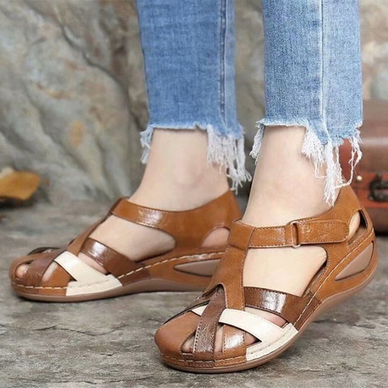 swvws Women Sandals Mix Color Heels Sandals Summer Shoes Woman Gladiator Wedges Chaussures Femme Casual Sandalias Mujer Platform Shoes