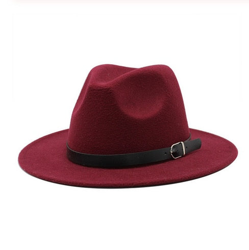 Brand oZyc Winter Autumn Imitation Woolen Women Men Ladies Fedoras Top Jazz Hat European American Round Caps Bowler Hats