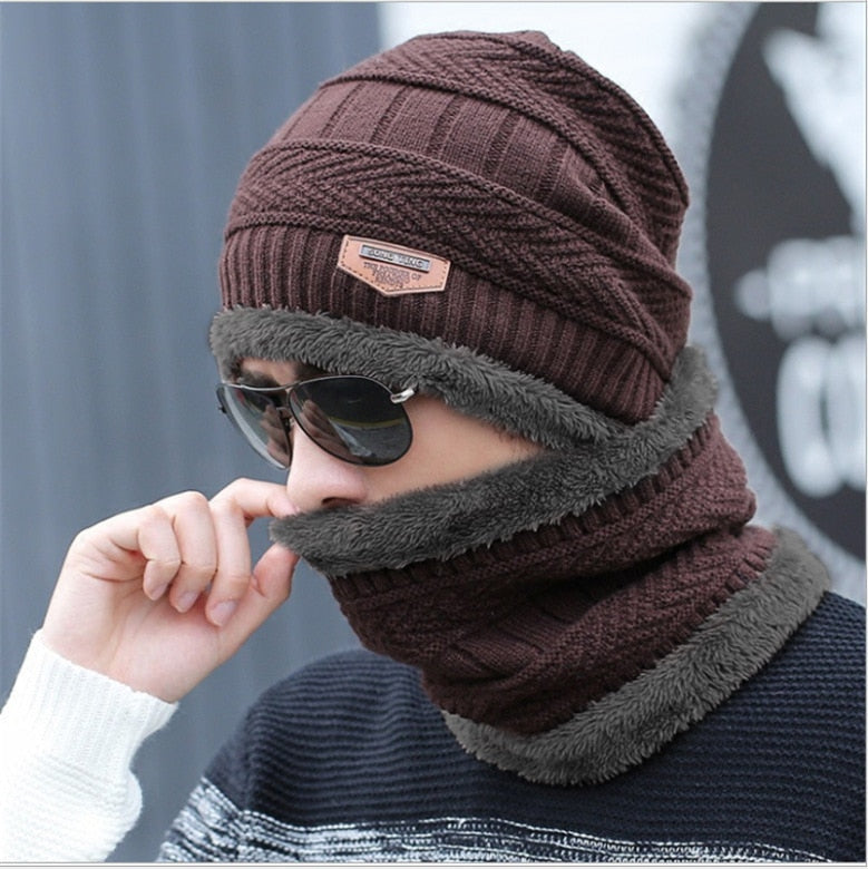 Christmas Gift Winter Hat Skullies Beanies Hats Winter Beanies For Men Women Wool Scarf Caps Balaclava Mask Gorras Bonnet Knitted Hat