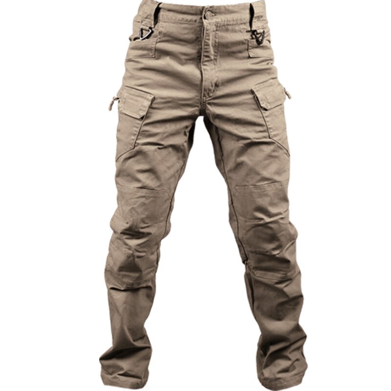 swvws Mens Vintage Hip Hop Style Baggy Jeans IX9 City Tactical Cargo Pants Men Combat SWAT Army Military Pants Cotton Many Pockets Stretch Flexible Man Casual Trousers Size