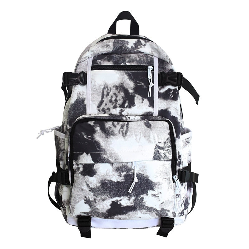 swvws Harajuku Girl Male School Bag Female Graffiti Print Men Backpack Women Book Boy Bag Nylon Ladies Fashion Laptop Backpack Student