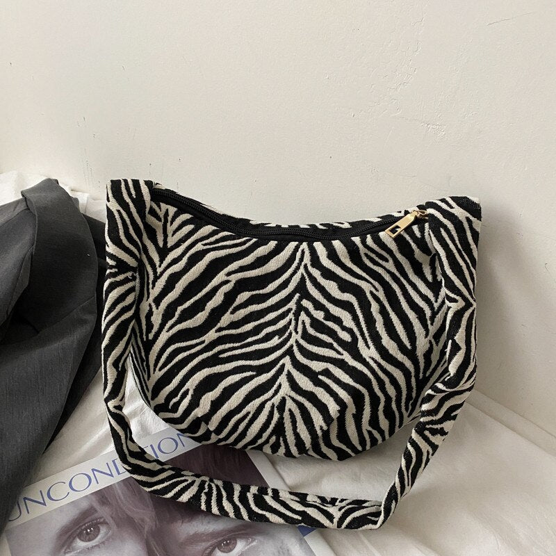 swvws Luxury Handbags Women Bags Designer Shoulder Bag For Women Fashion Zebra Pattern Sling Bags Women Messenger Bag Bolso Mujer