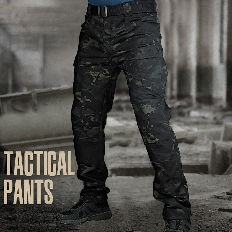 swvws Mens Vintage Hip Hop Style Baggy Jeans 6XL City Military Tactical Pants Elastic SWAT Combat Army Trousers Many Pockets Waterproof Wear Resistant Casual Cargo Pants Men