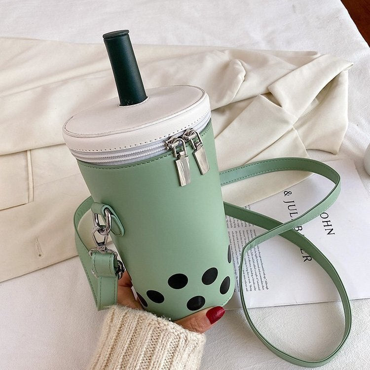 swvws  Personalized Bag For Women  New Fashion Milk Tea Cup Shaped Bags Small Bucket Bag Shoulder Bag Lady Crossbody Bags Womens