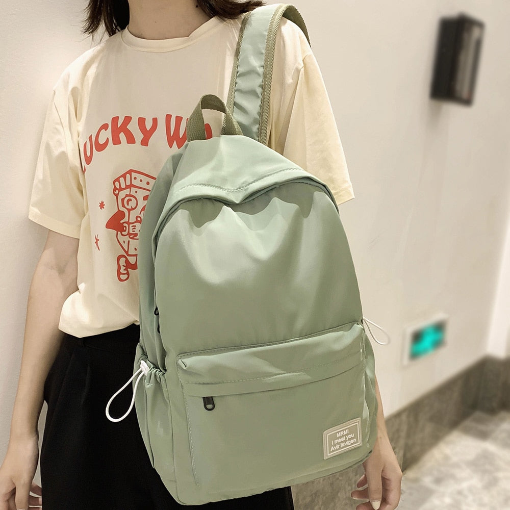 swvws Female Vintage Backpack Cute Women School Bags for Teenage Girls Waterproof Nylon Kawaii Backpack Ladies Luxury Student Bag Book