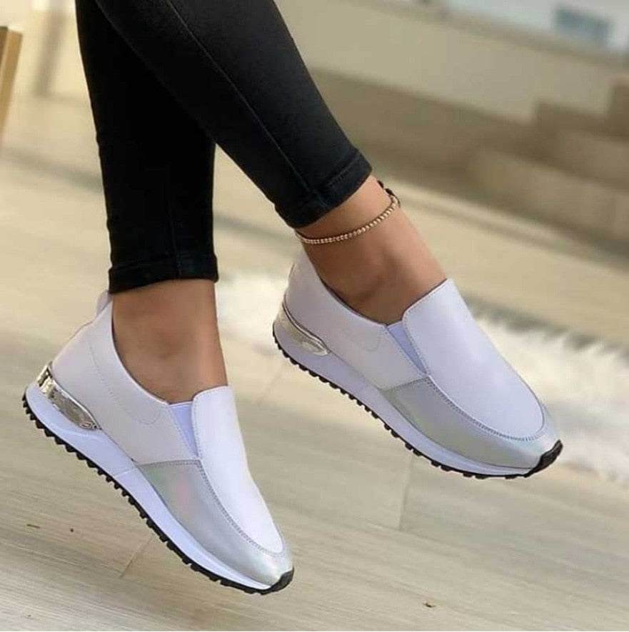 swvws New Women Sneaker Slip On Flat Casual Shoes Platform Sport Women's Shoes Outdoor Runing Ladies Vulcanized Shoes Zapatillas Mujer