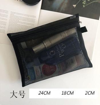 swvws  Mini Mesh Cosmetic Bag Women Portable Lipstick Bag Makeup Bag One Set Makeup Pouch Toiletry Bag Necessarie Feminina Kosmetyczka