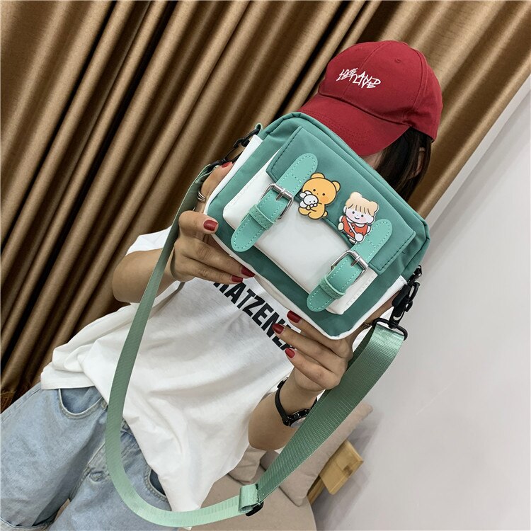 swvws  Small Nylon Bag Women Cute Mini Crossbody Bags Women New Fashion Mobile Phone Bag Shoulder Bag For Women Purses Bolsa Feminina