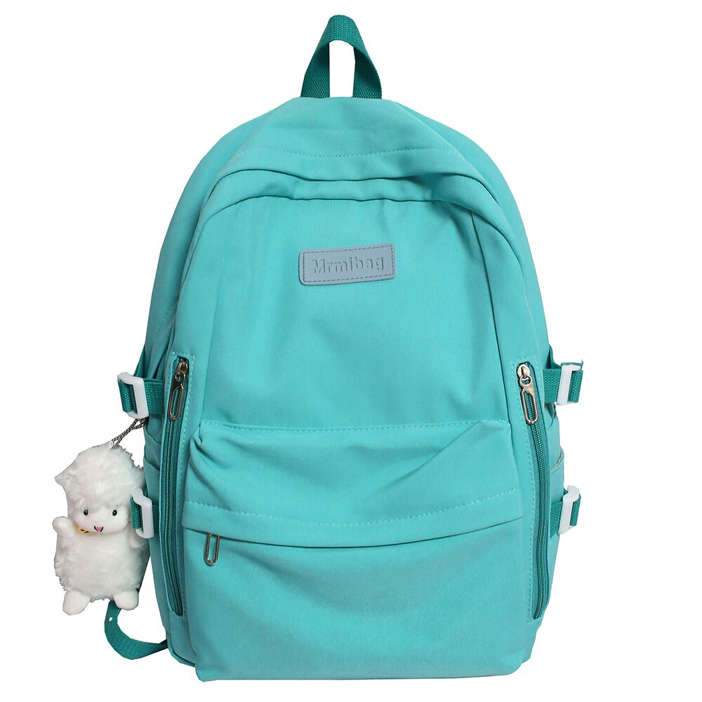 swvws New Girl Laptop Waterproof Backpack Trendy Solid Color College Student Bag Female Kawaii Bag Lady Travel Backpacks Fashion Women