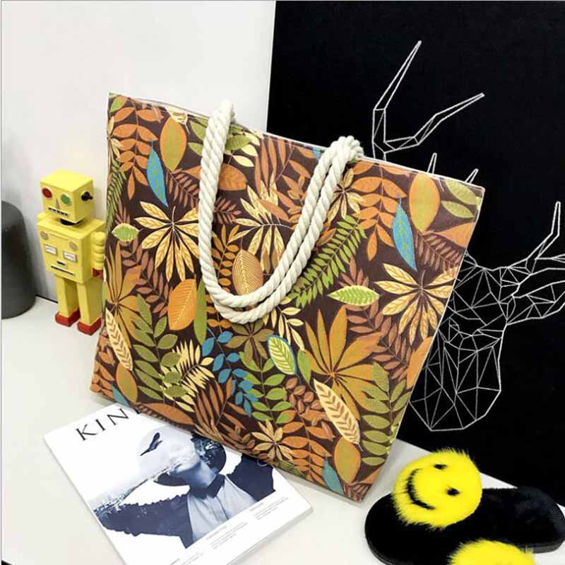 swvws Handbag High Quality Women Girls Canvas Large Striped Summer Shoulder Tote Beach Bag Colored Stripes