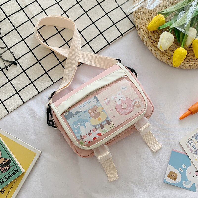 swvws  Japanese Style Small Bag Women Transparent Pockets New Summer Fashion Nylon Bag Crossbody Bags Women Shoulder Bag Bolsa Feminina