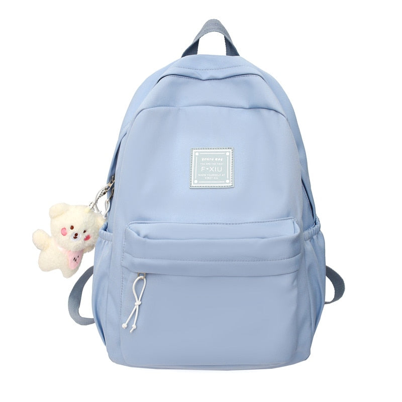 swvws Girl Waterproof Cute Travel Student Bag Lady Kawaii Solid College Backpack Trendy Cool Women Bags Fashion Female Backpack Laptop