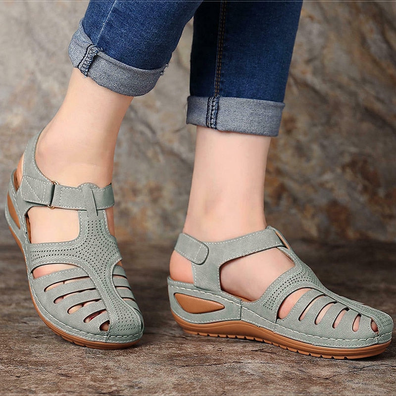 swvws  Women Sandals New Summer Shoes Woman Plus Size 44 Heels Sandals For Wedges Chaussure Femme Casual Gladiator Platform Shoes Talon