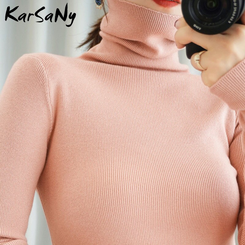 Back To School Women's Sweater Winter Clothes Women  Black Turtleneck Sweaters Winter Warm Women's Turtlenecks Pullover Sweater Autumn Pull