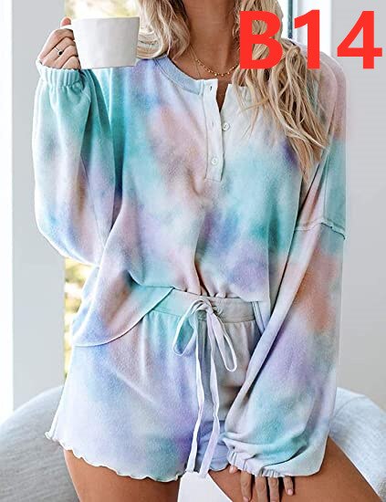 swvws Women Lounge Wear Set Tie Dye Tracksuit Lounge Set Two Piece Set Two Piece Outfits For Women 2 Piece Tie Dye Set