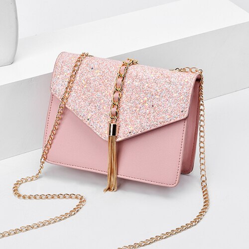 swvws  BACK TO COLLEGE    Fashion Designer Crossbody Bags for Women Shoulder Bags Chain Lady Handbag Tassel Women's Messenger Bags