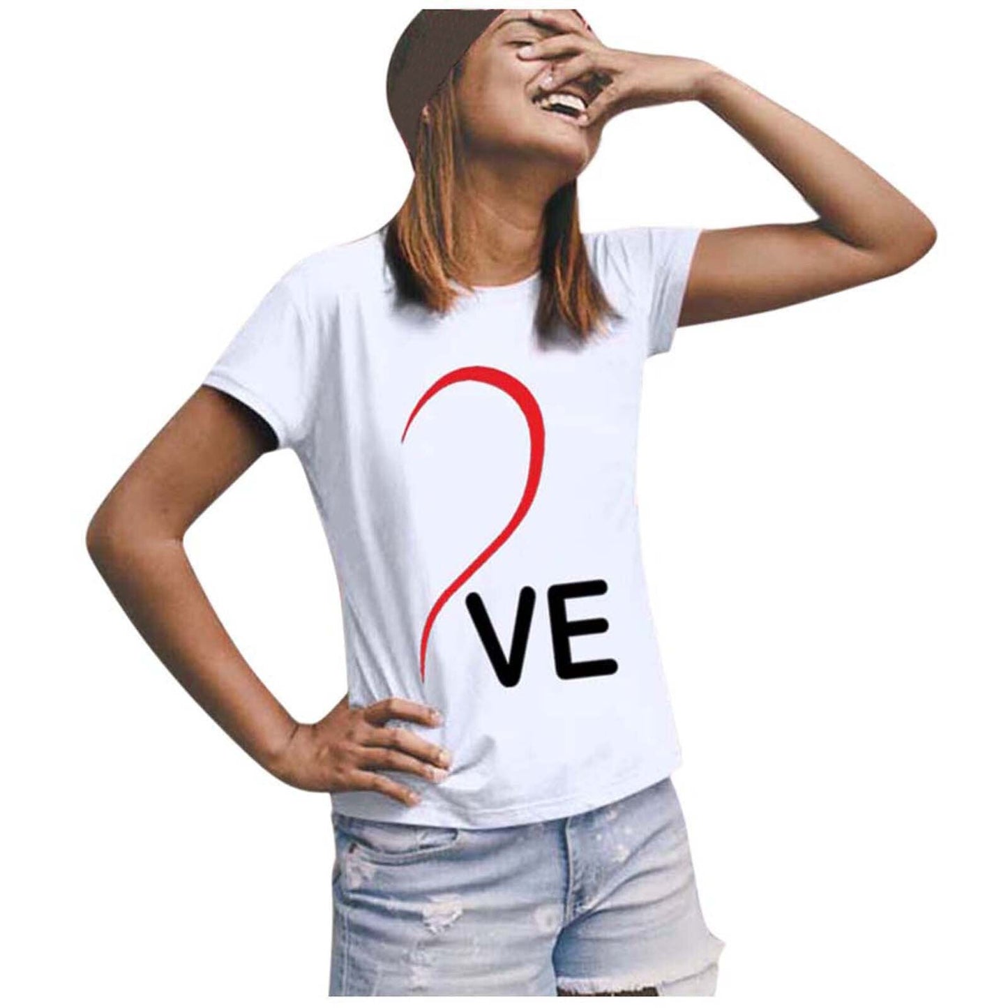 swvws Husband Wife Plus Size Summer T Shirts Graphic Cute Women Couples T Shirts Matching Love Couple T Shirt